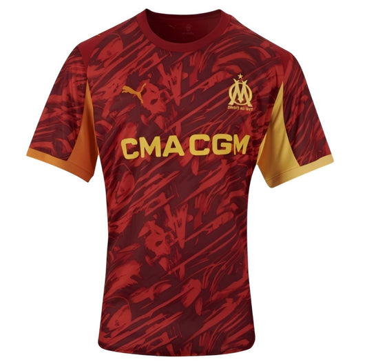 MAILLOT OLYMPIQUE DE MARSEILLE 2025/26 GARDIEN ROUGE