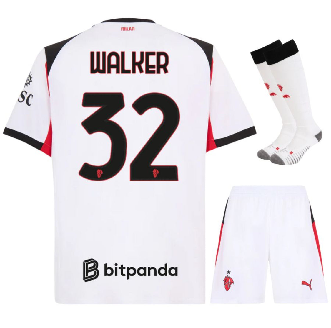 MAILLOT KIT ENFANT AC MILAN EXTERIEUR 2025/26 WALKER