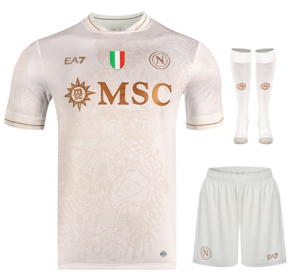 MAILLOT KIT ENFANT NAPLES EXTERIEUR 2025/26