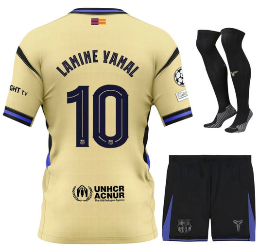 MAILLOT KIT ENFANT FC BARCELONE EXTERIEUR 2025/26 LAMINE YAMAL