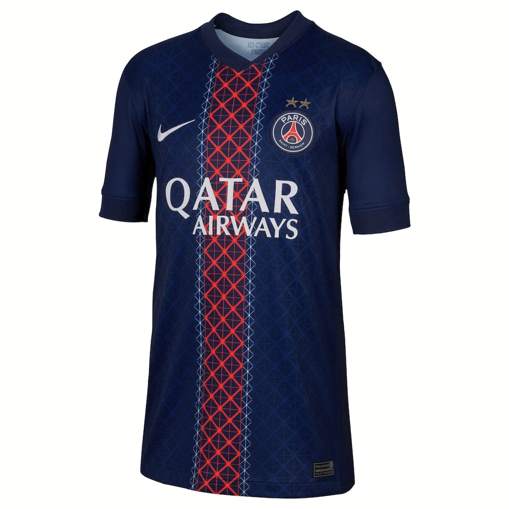 Maillot Enfant PSG Domicile 2026 Back-to-Back Champions 2 Étoiles