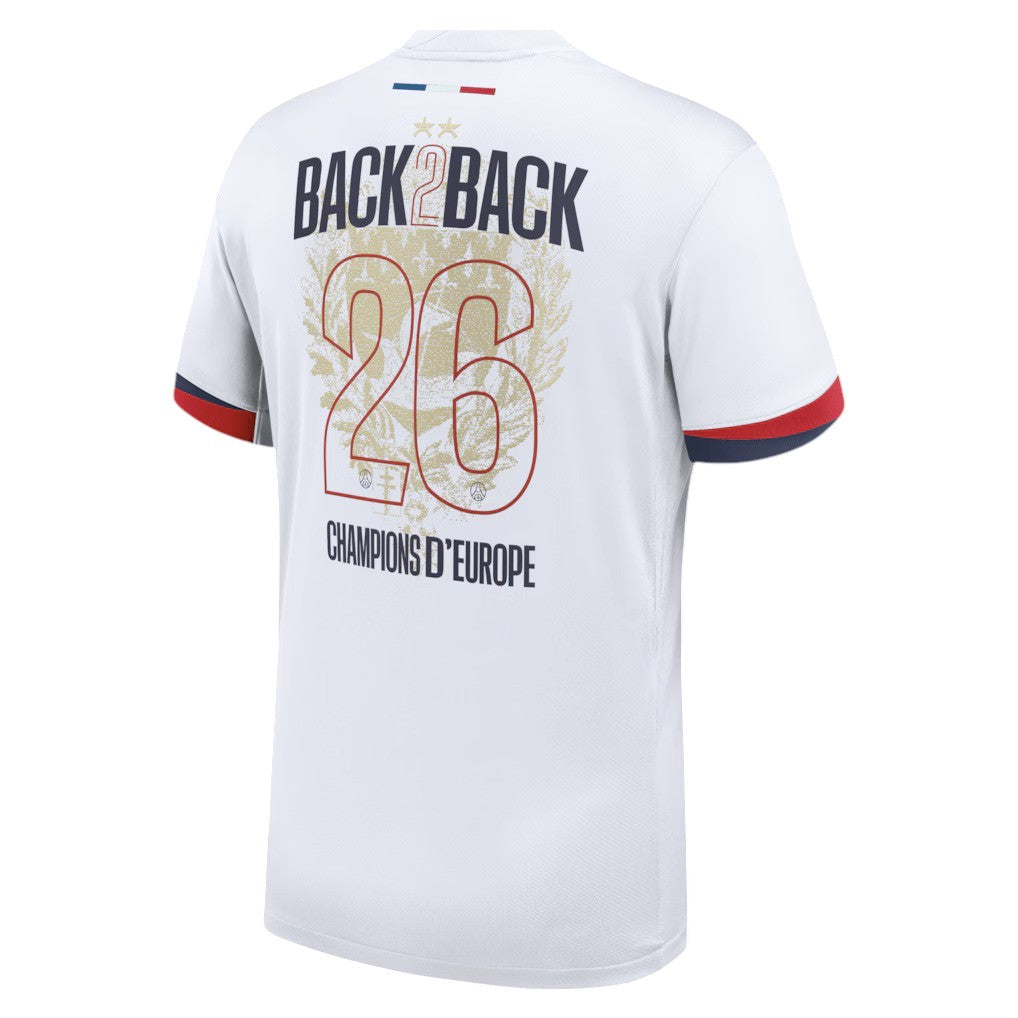 Maillot PSG Extérieur 2026 Back-to-Back Champions 2 Étoiles