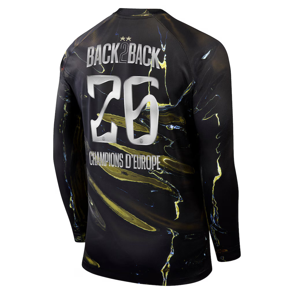 Maillot PSG Domicile 2026 Back-to-Back Champions Manches Longues Night Edition