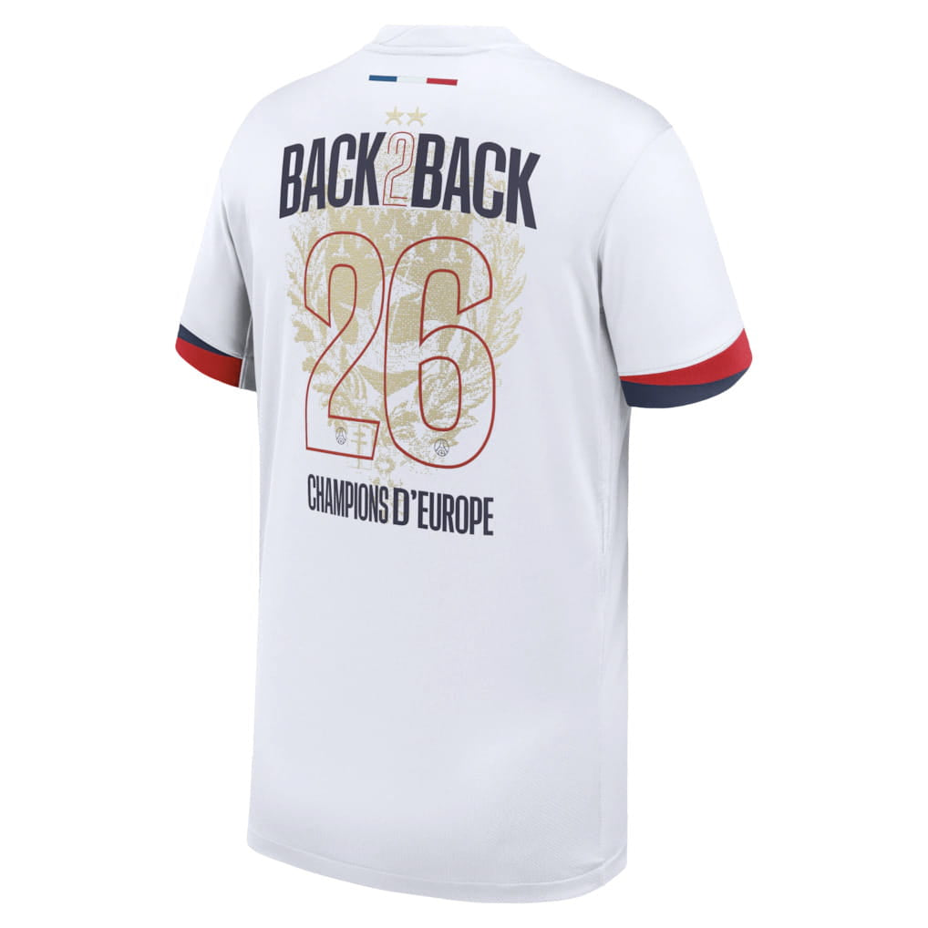 Maillot Enfant PSG Extérieur 2026 Back-to-Back Champions 2 Étoiles