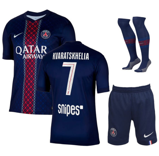 KIT ENFANT PSG DOMICILE 25/26 KVARA ALLMAILLOT