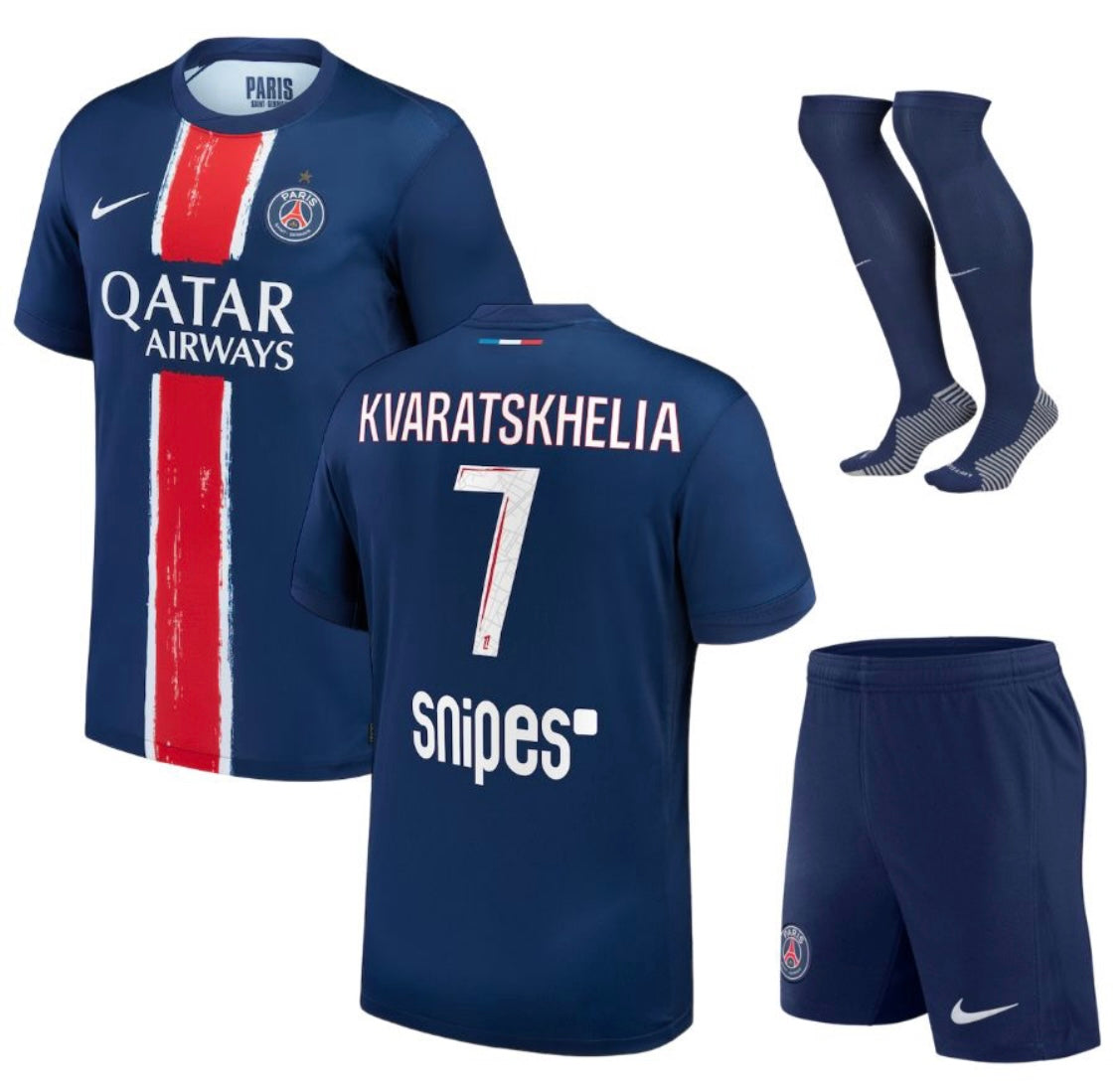 KIT ENFANT PSG DOMICILE 1 ÉTOILE 24/25 KVARA ALLMAILLOT