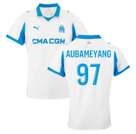 MAILLOT OLYMPIQUE DE MARSEILLE DOMICILE 2025/26 AUBAMEYANG ALLMAILLOT