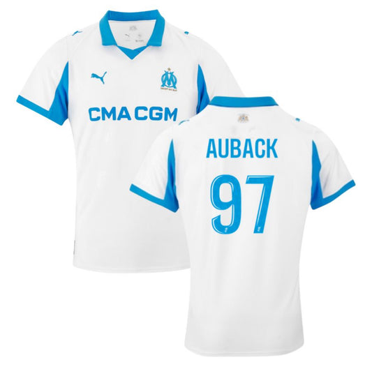 MAILLOT OLYMPIQUE DE MARSEILLE DOMICILE 2025/26 AUBACK ALLMAILLOT