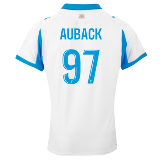MAILLOT KIT ENFANT OLYMPIQUE DE MARSEILLE DOMICILE 2025/2026 AUBAMEYANG