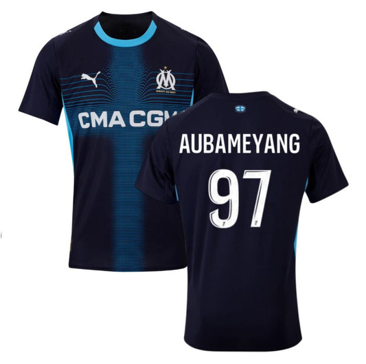 MAILLOT OLYMPIQUE DE MARSEILLE EXTERIEUR 2025/26 AUBAMEYANG ALLMAILLOT