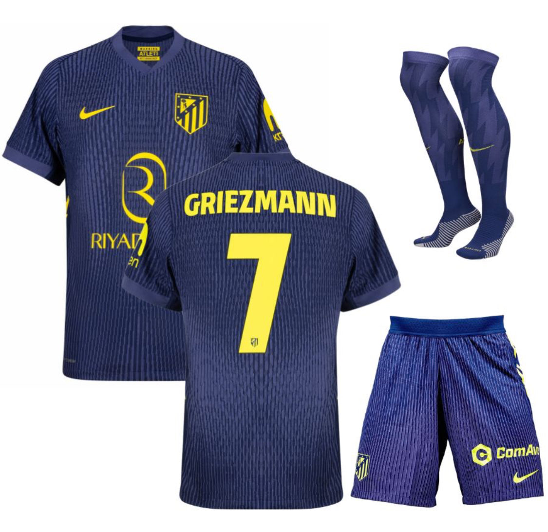 ATLETICO MADRID AWAY GRIEZMAN KIDS KIT JERSEY 2024/25
