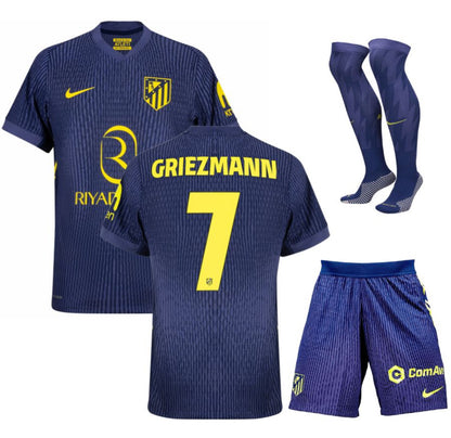 ATLETICO MADRID AWAY GRIEZMAN KIDS KIT JERSEY 2024/25