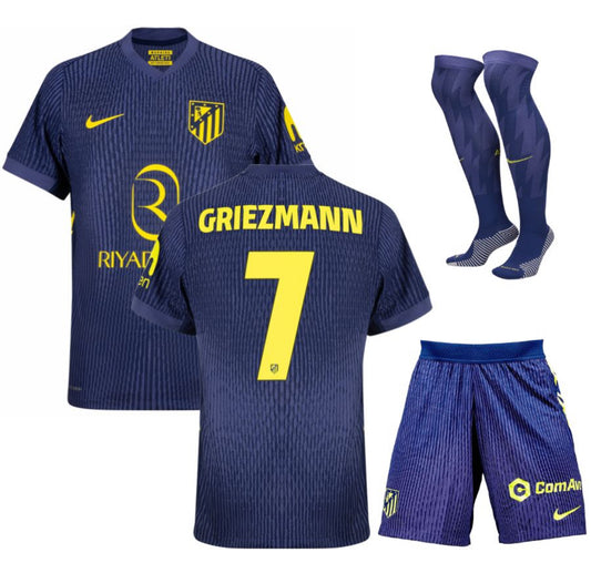 KIT ENFANT ATLETICO MADRID EXTERIEUR 2025/26 GRIEZMANN