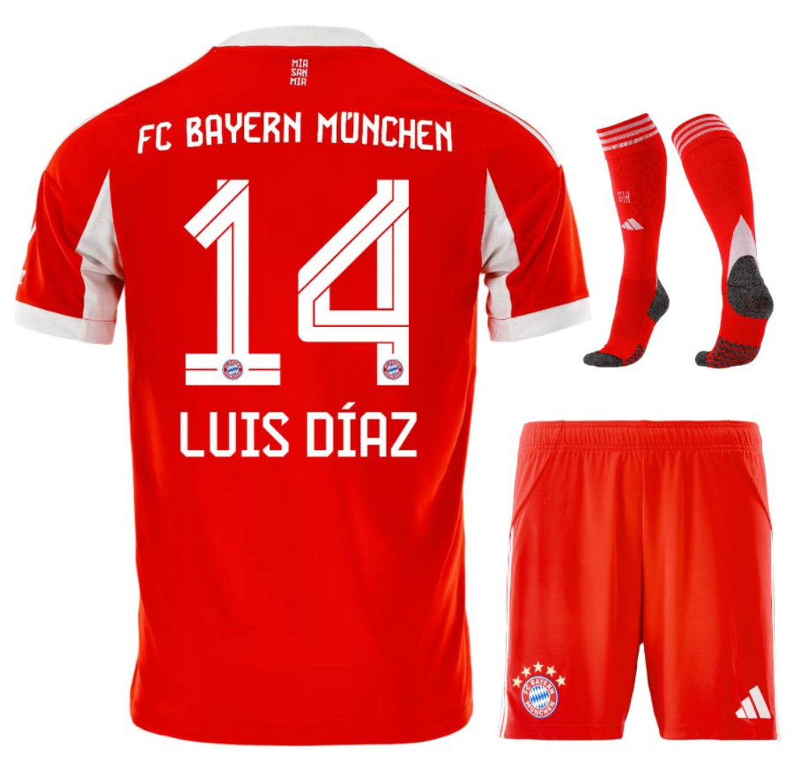 MAILLOT KIT ENFANT BAYERN DOMICILE 2025/26 LUIS DÍAZ