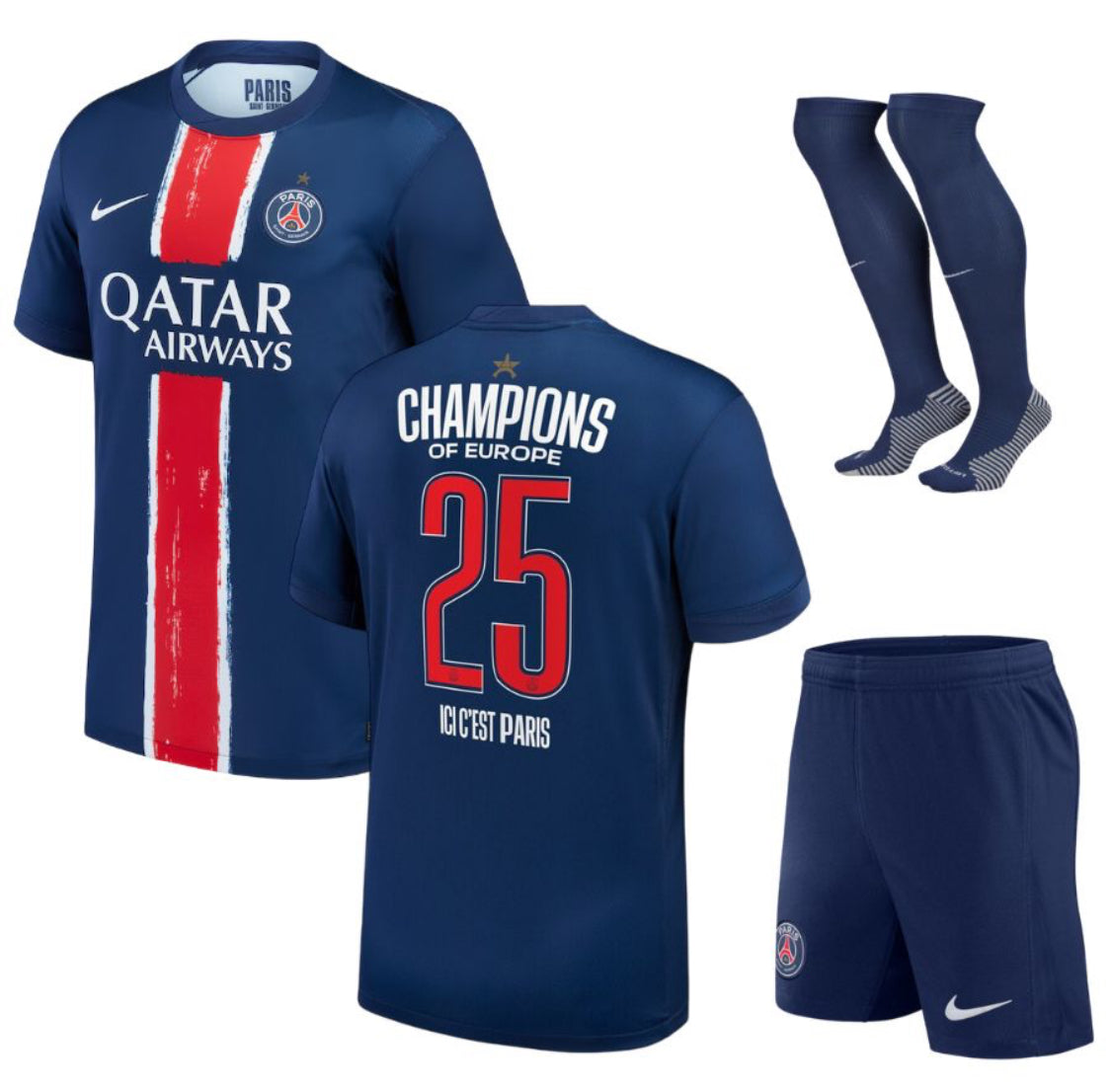 Kit Enfant Psg Domicile 1 étoile champions 24/25