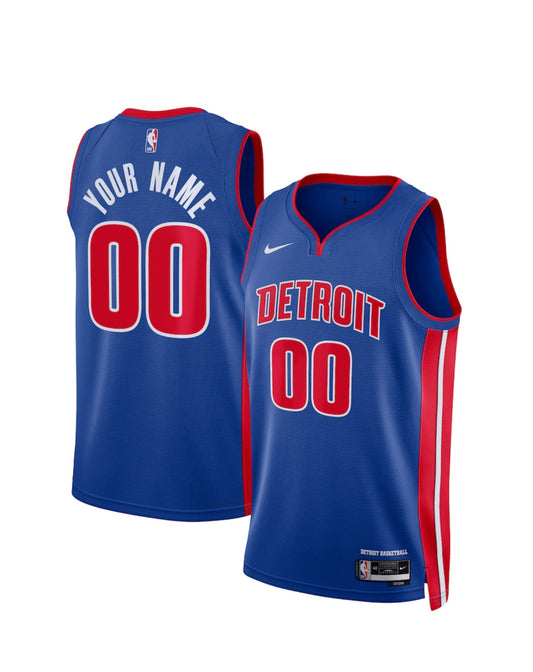 Detroit Pistons Swingman City Edition Customizable Nba Jersey