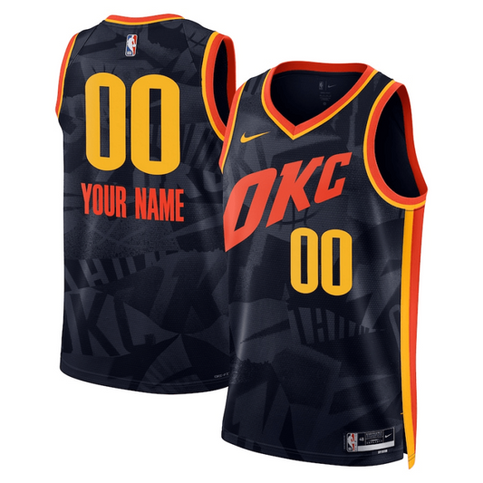 Nba Oklahoma City Thunder Swingman City Edition Customizable Jersey