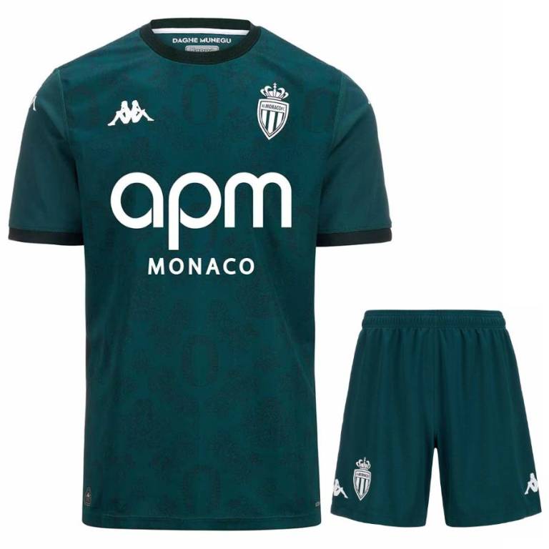 MAILLOT KIT ENFANT AS MONACO EXTERIEUR 2024/25 - ALLMAILLOT.com  