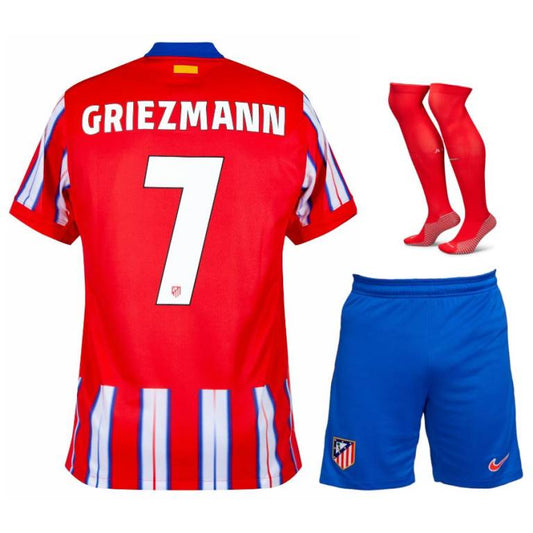 MAILLOT KIT ENFANT ATLETICO MADRID EXTERIEUR GRIEZMAN 2024/25 - ALLMAILLOT.com  