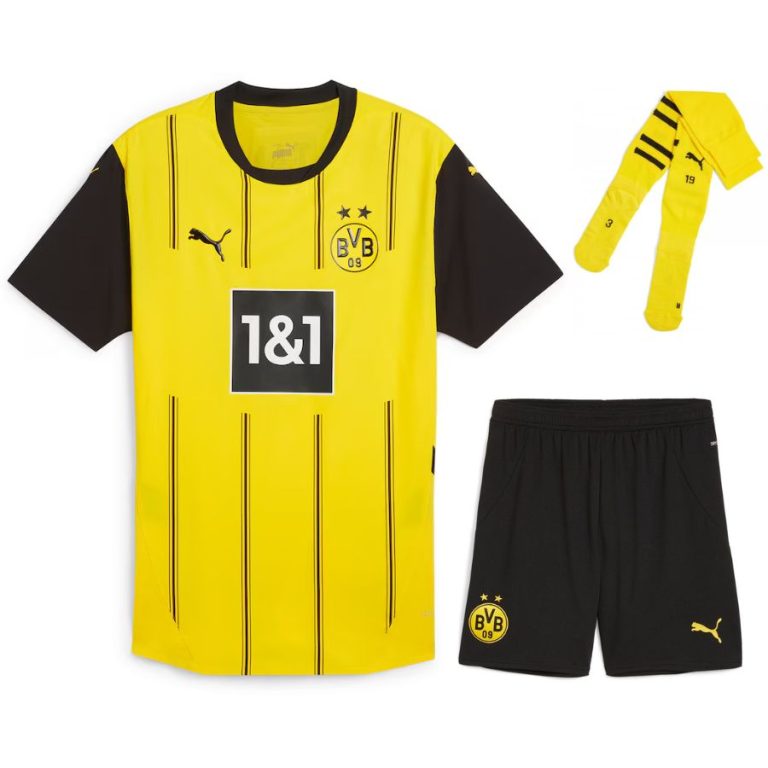 MAILLOT KIT ENFANT DORTMUND DOMICILE 2024/25 - ALLMAILLOT.com  