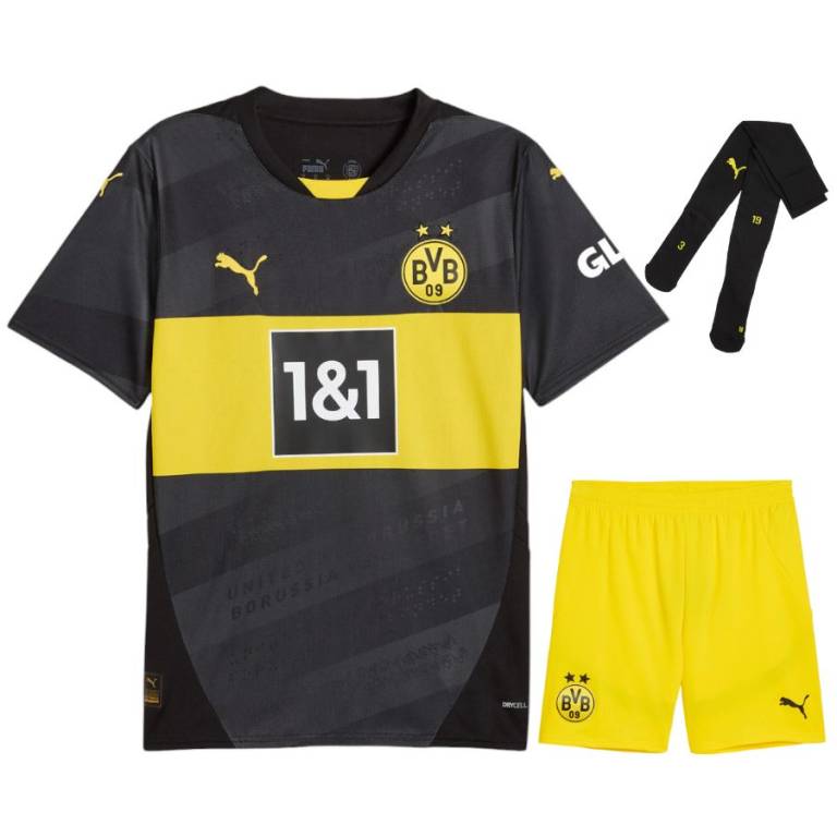 MAILLOT KIT ENFANT DORTMUND EXTERIEUR 2024/25 - ALLMAILLOT.com  