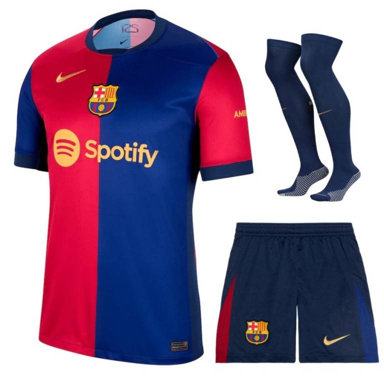 MAILLOT KIT ENFANT FC BARCELONE DOMICILE  2024/25 - ALLMAILLOT.com  