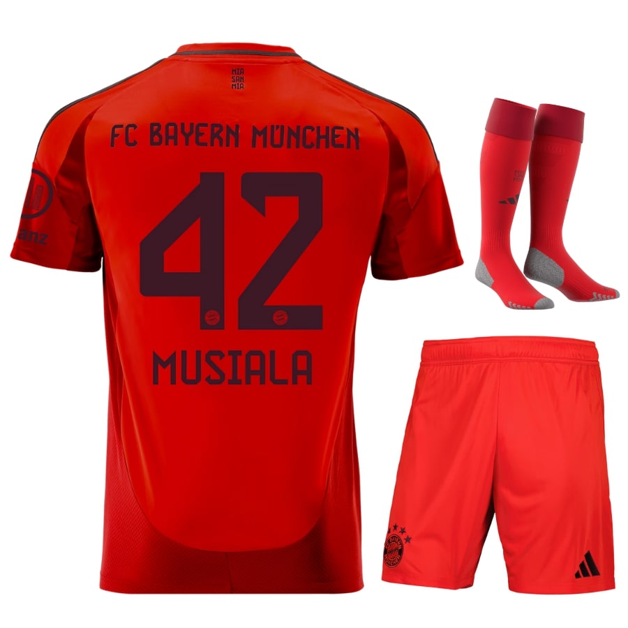 MAILLOT KIT ENFANT BAYERN DOMICILE MUSIALA 2024/25 - ALLMAILLOT.com  