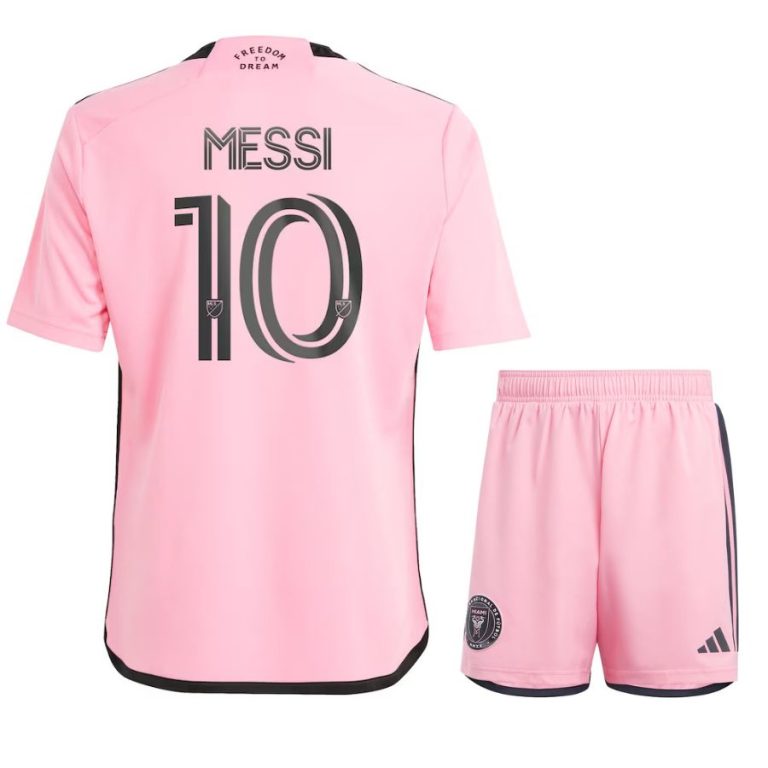 MAILLOT KIT ENFANT INTER MIAMI DOMICILE MESSI 2024/25 - ALLMAILLOT.com  