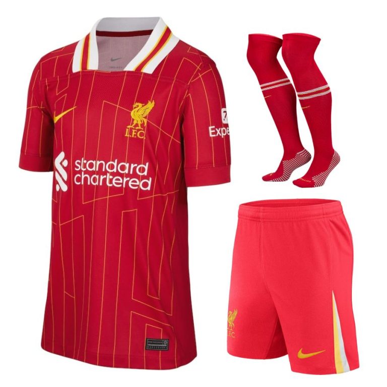 MAILLOT KIT ENFANT LIVERPOOL DOMICILE 2024/25 - ALLMAILLOT.com  