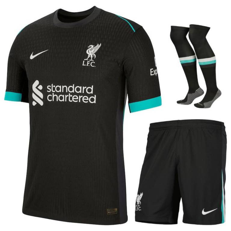 MAILLOT KIT ENFANT LIVERPOOL EXTERIEUR 2024/25 - ALLMAILLOT.com  