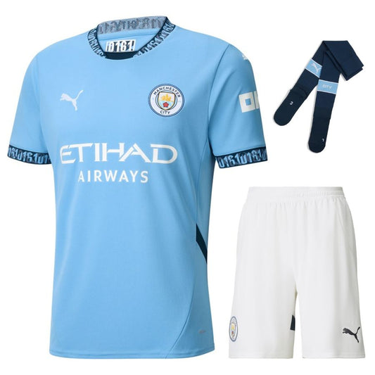 MAILLOT KIT ENFANT MANCHESTER CITY DOMICILE 2024/25 - ALLMAILLOT.com  