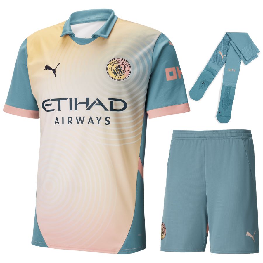 MAILLOT KIT ENFANT MANCHESTER CITY THIRD 2024/25 - ALLMAILLOT.com  