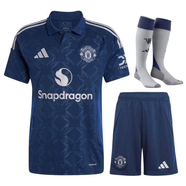 MAILLOT KIT ENFANT MANCHESTER UNITED EXTERIEUR 2024/25 - ALLMAILLOT.com  