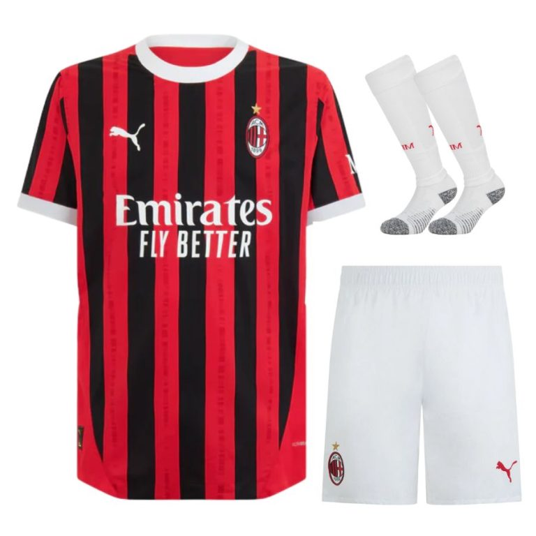 MAILLOT KIT ENFANT AC MILAN DOMICILE 2024/25 - ALLMAILLOT.com  