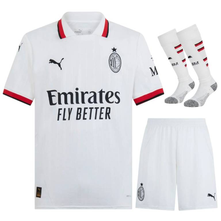 MAILLOT KIT ENFANT AC MILAN EXTERIEUR 2024/25 - ALLMAILLOT.com  