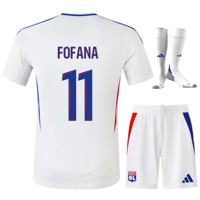 MAILLOT KIT ENFANT OL MALICK FOFANA DOMICILE 2024/25 - ALLMAILLOT.com  