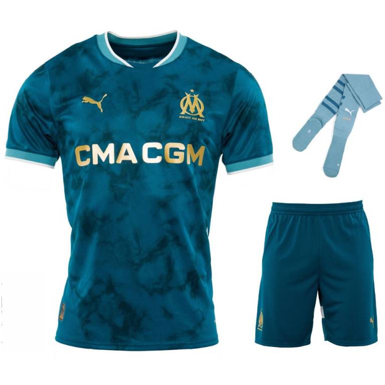 MAILLOT KIT ENFANT  OM EXTERIEUR  2024/25 - ALLMAILLOT.com  