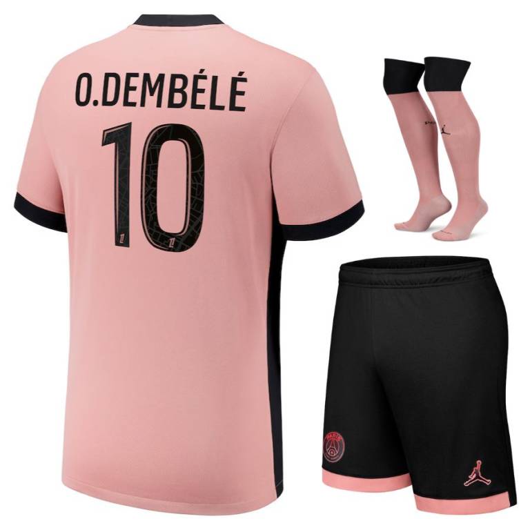 MAILLOT KIT ENFANT PSG THIRD DEMBELE 2024/25 - ALLMAILLOT.com  