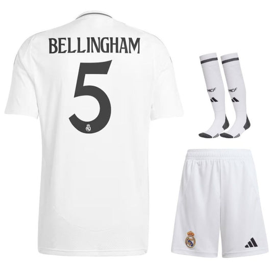 MAILLOT KIT ENFANT REAL MADRID DOMICILE BELLIGHAM 2024/25 - ALLMAILLOT.com  