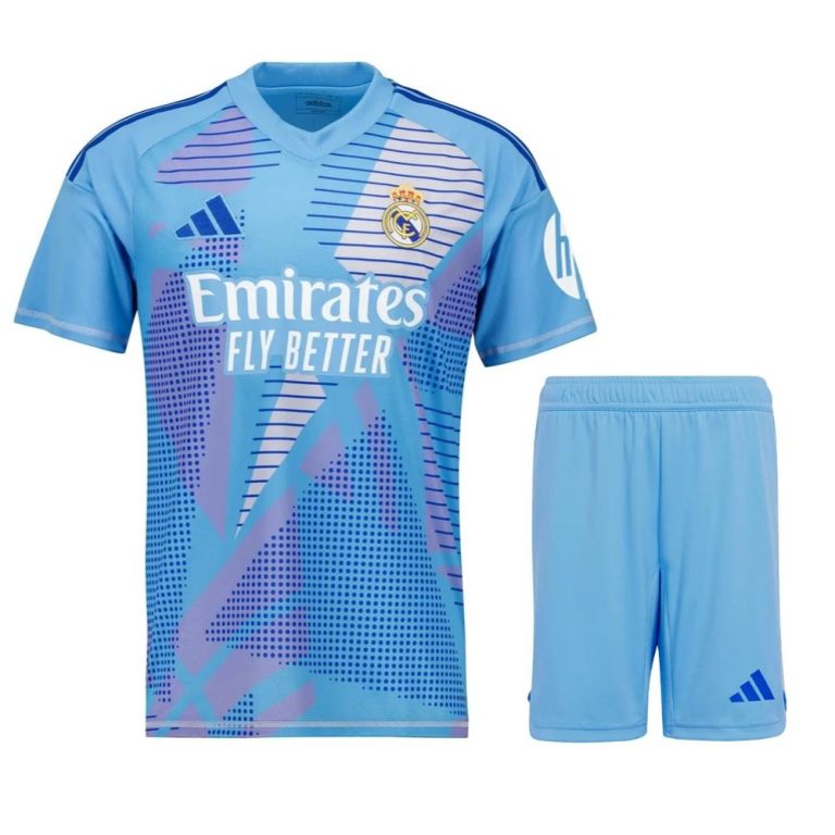 MAILLOT KIT ENFANT REAL MADRID GARDIEN 2024/25 - ALLMAILLOT.com  