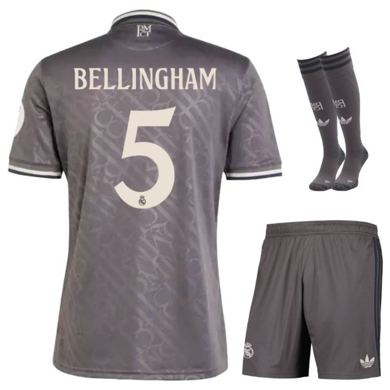 MAILLOT KIT ENFANT REAL MADRID THIRD 2024/25 BELLINGHAM