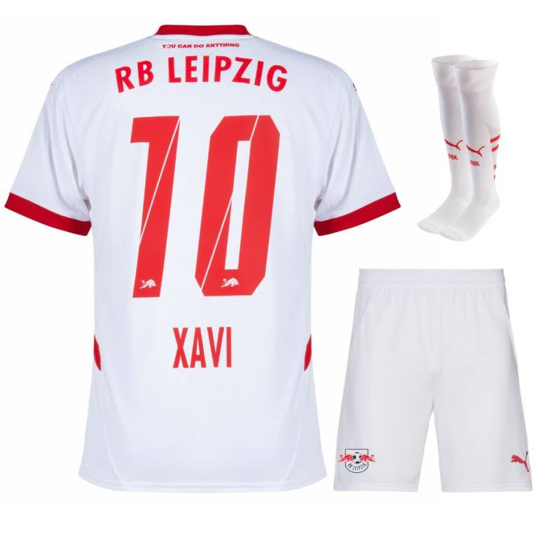 MAILLOT KIT ENFANT RB LEIPZIG DOMICILE XAVI SIMONS 2024/25 - ALLMAILLOT.com  