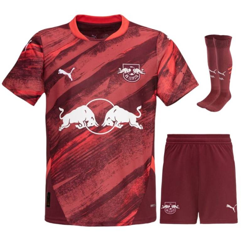 MAILLOT KIT ENFANT RB LEIPZIG EXTERIEUR 2024/25 - ALLMAILLOT.com  