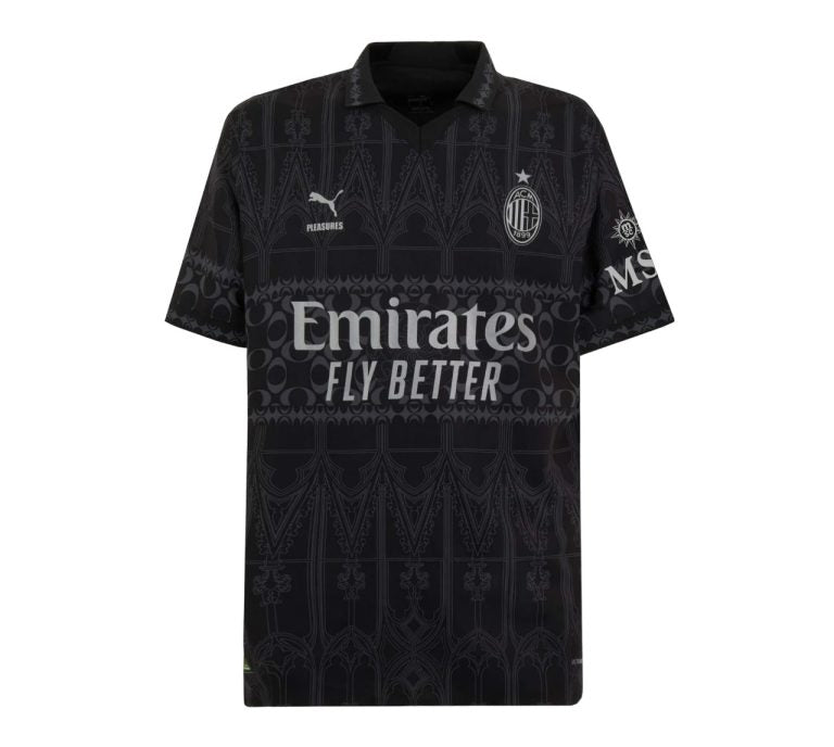 MAILLOT AC MILAN FOURTH X PLEASURES BLACK 2023