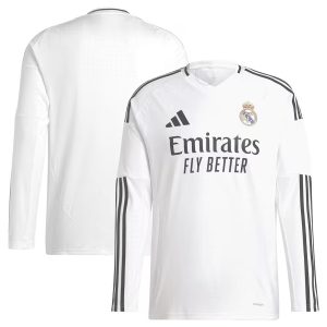 MAILLOT REAL MADRID  DOMICILE  MANCHE LONGUE 2024/25