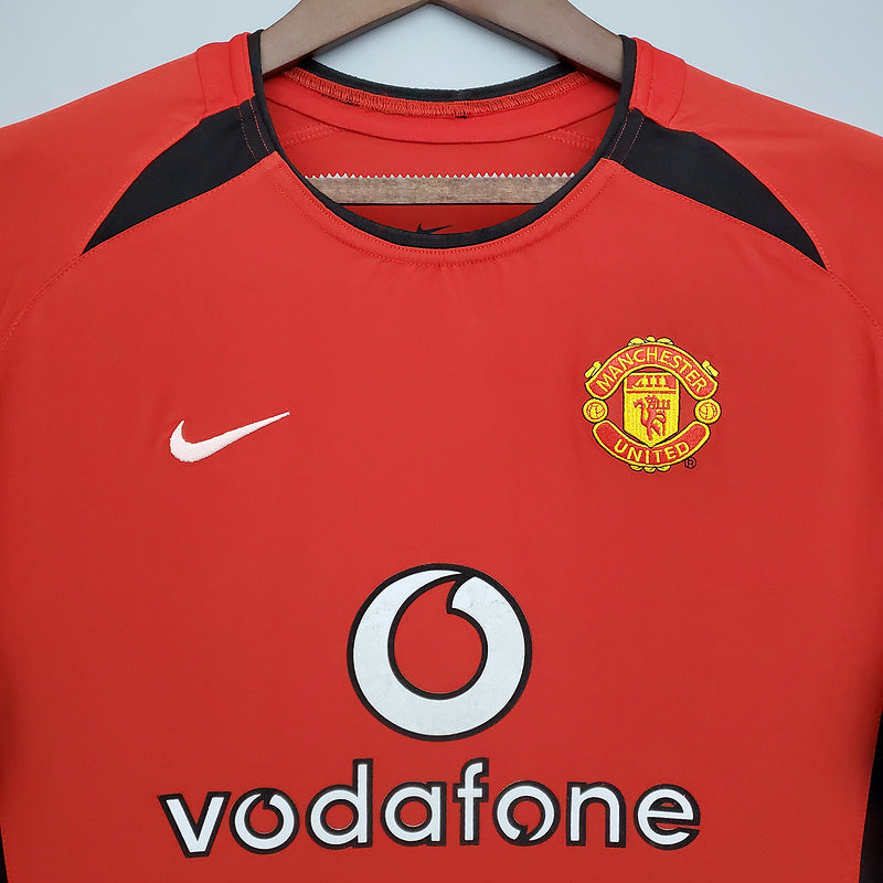 MAILLOT MANCHESTER UNITED DOMICILE MANCHES LONGUES 2002/04