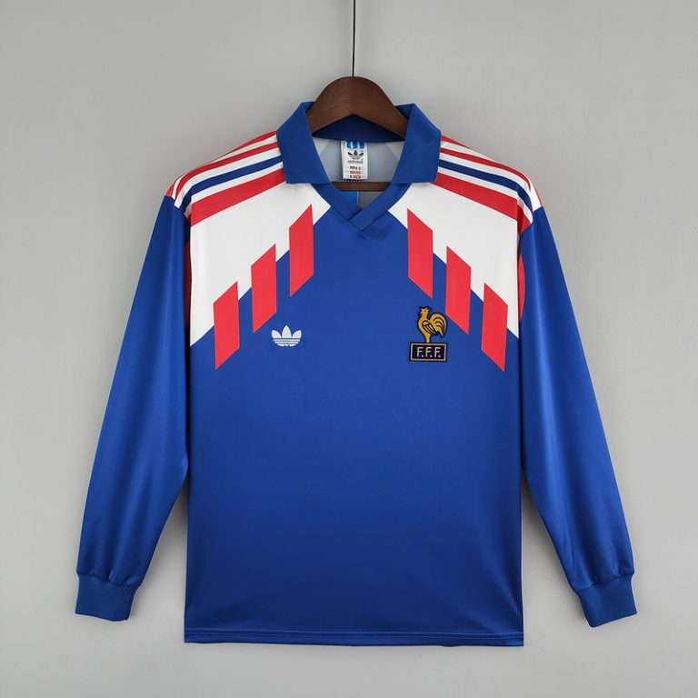 Maillot France Home Long sleeve 1990/92