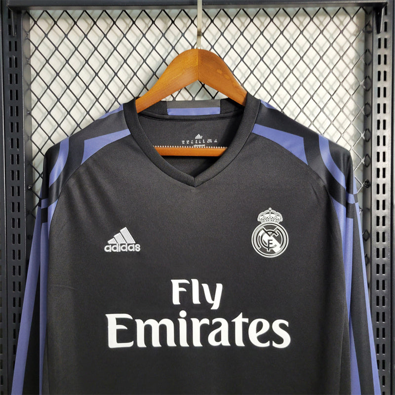 MAILLOT REAL MADRID EXTERIEUR MANCHE LONGUE 2016/17