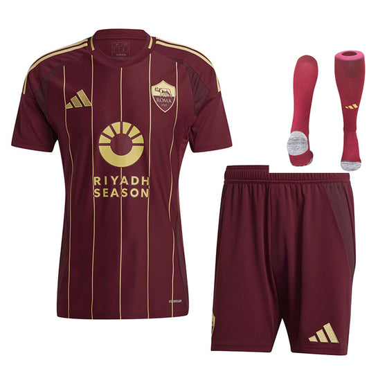 MAILLOT KIT ENFANT AS ROMA DOMICILE 2024/25 - ALLMAILLOT.com  