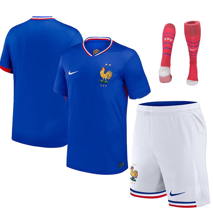 MAILLOT KIT ENFANT EQUIPE DE FRANCE DOMICILE 2024/26 - ALLMAILLOT.com  